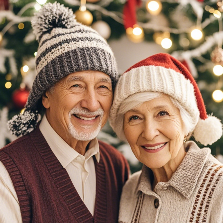 Knit hat for elderly adults, designed for warmth, comfort, and easy wear. This soft, cozy hat offers a snug fit, ideal for keeping seniors comfortable in colder weather while adding a touch of style.